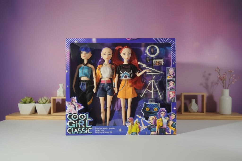 K-pop Demon Hunters (fan-inspired) Set of 3 Dolls